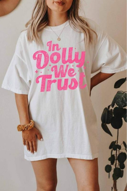 IN DOLLY WE TRUST T-SHIRT DRESS