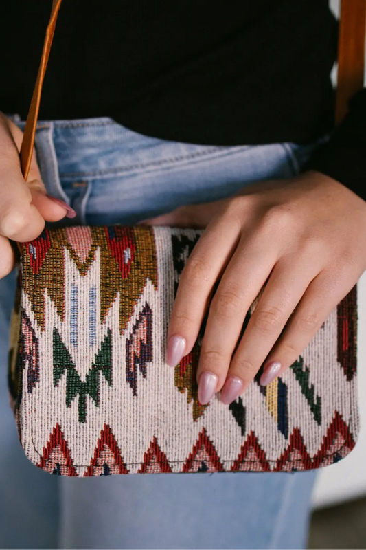 Small Aztec Print Handbag