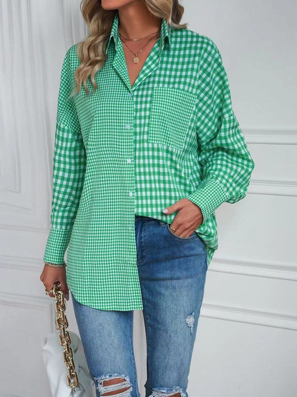 Fall Plaid button up top