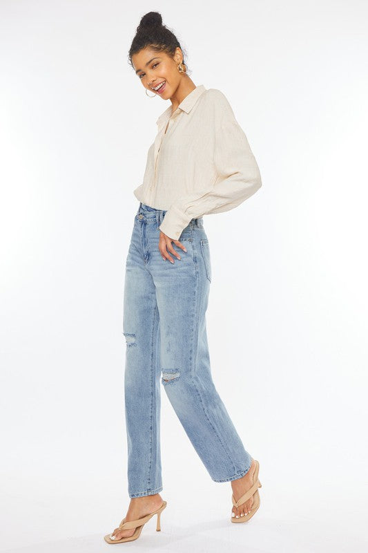 KANCAN 90's Wide Leg Straight Jeans