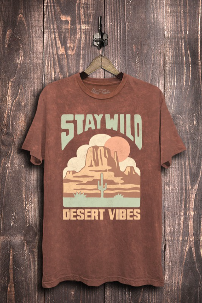 Stay wild vintage wine mineral wash