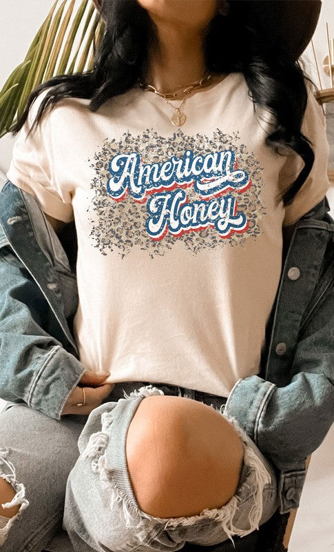 PLUS SIZE AMERICAN HONEY GRAPHIC TEE